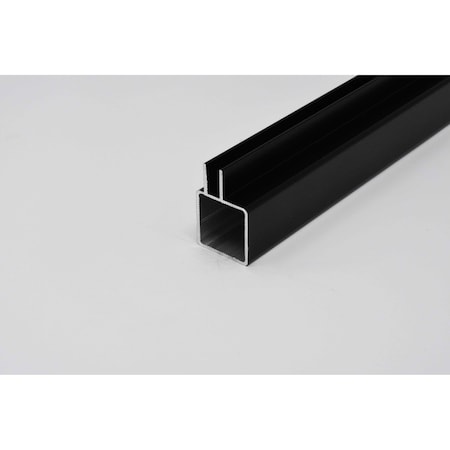 Eztube Extended Captive Fin Extrusion for 1/4in Panel Panel  Black, 48in L x 1in W x 1in H 100-250S BK 4
